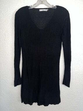 TWIK tunic lightweight black sweater size large